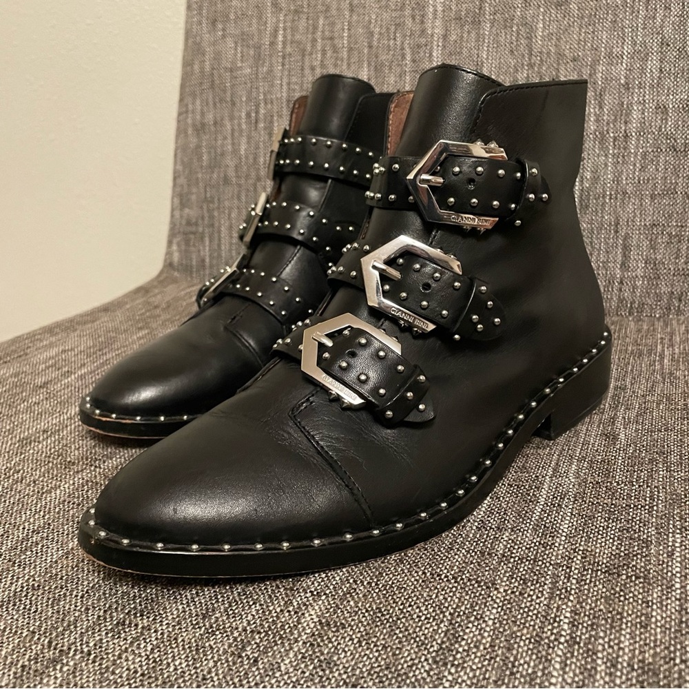Gianni Bini Black Studded Booties